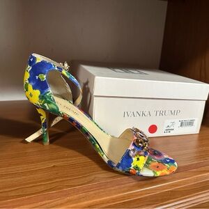 Ivanka Trump Floral Multicolor Heels
